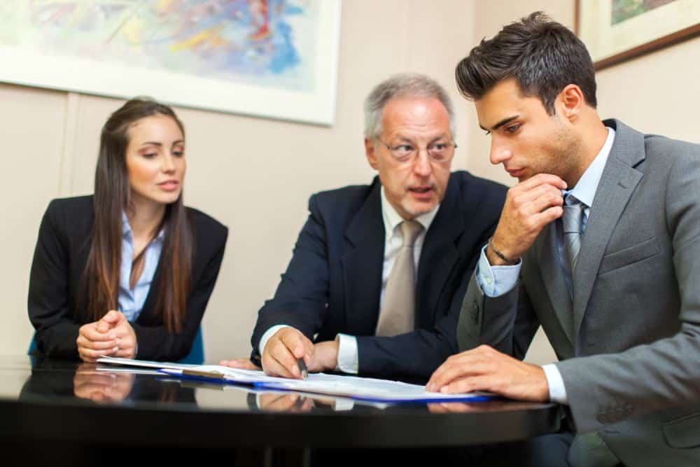Business people at work