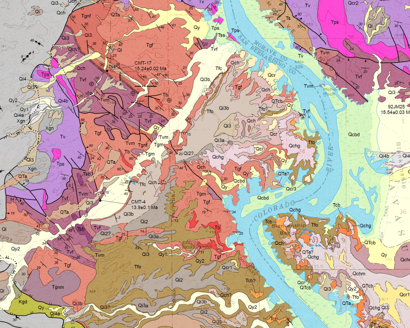 Geologic map of the Castle Rock quadrangle, Arizona